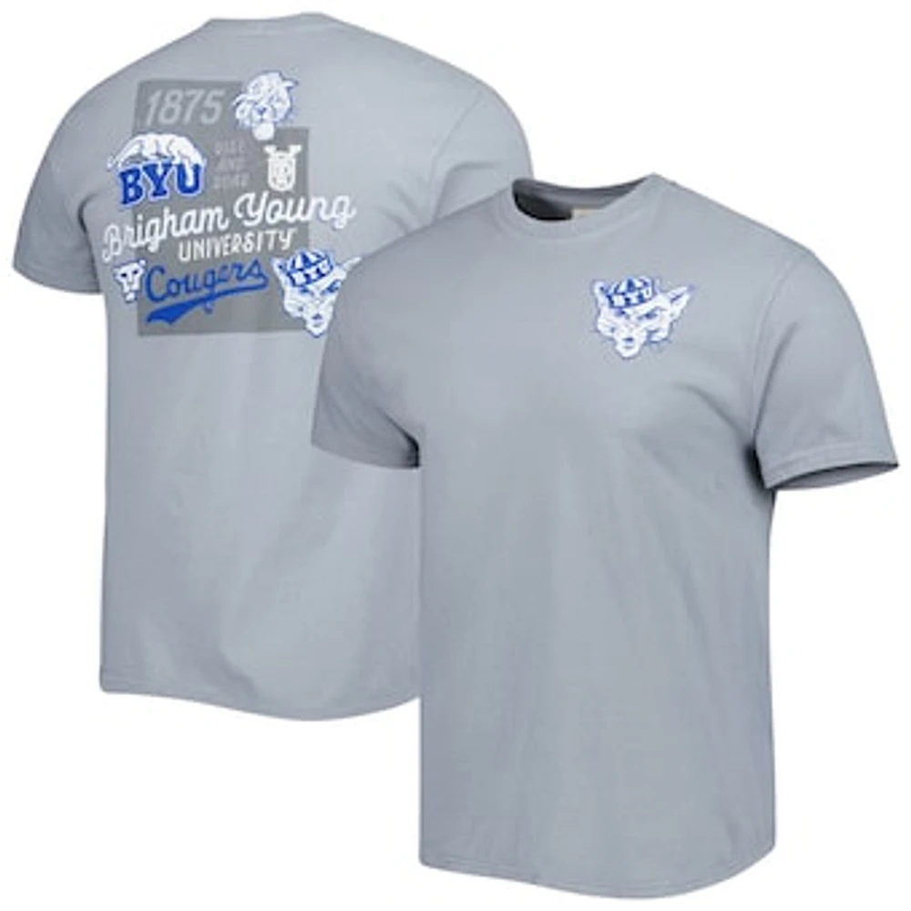 Men's Graphite BYU Cougars Vault State Comfort T-Shirt