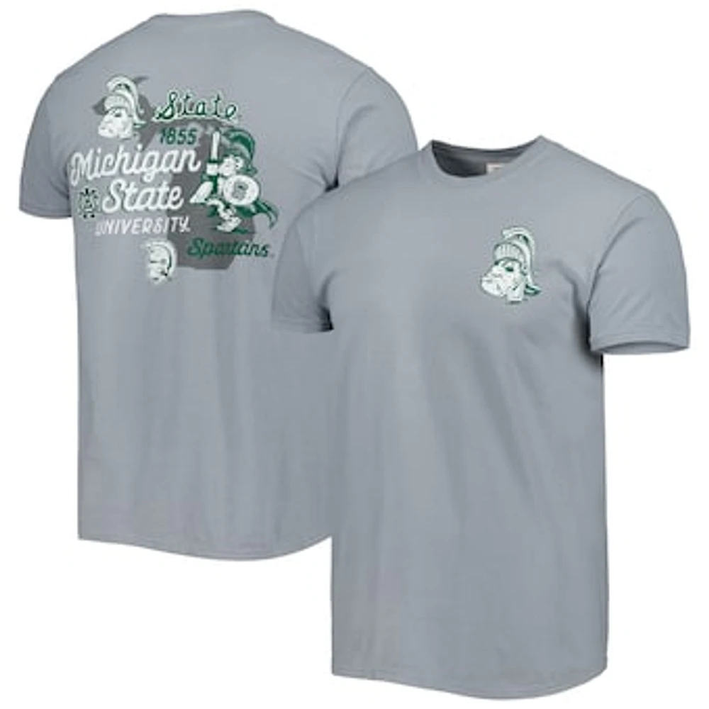 Men's Graphite Michigan State Spartans Vault State Comfort T-Shirt