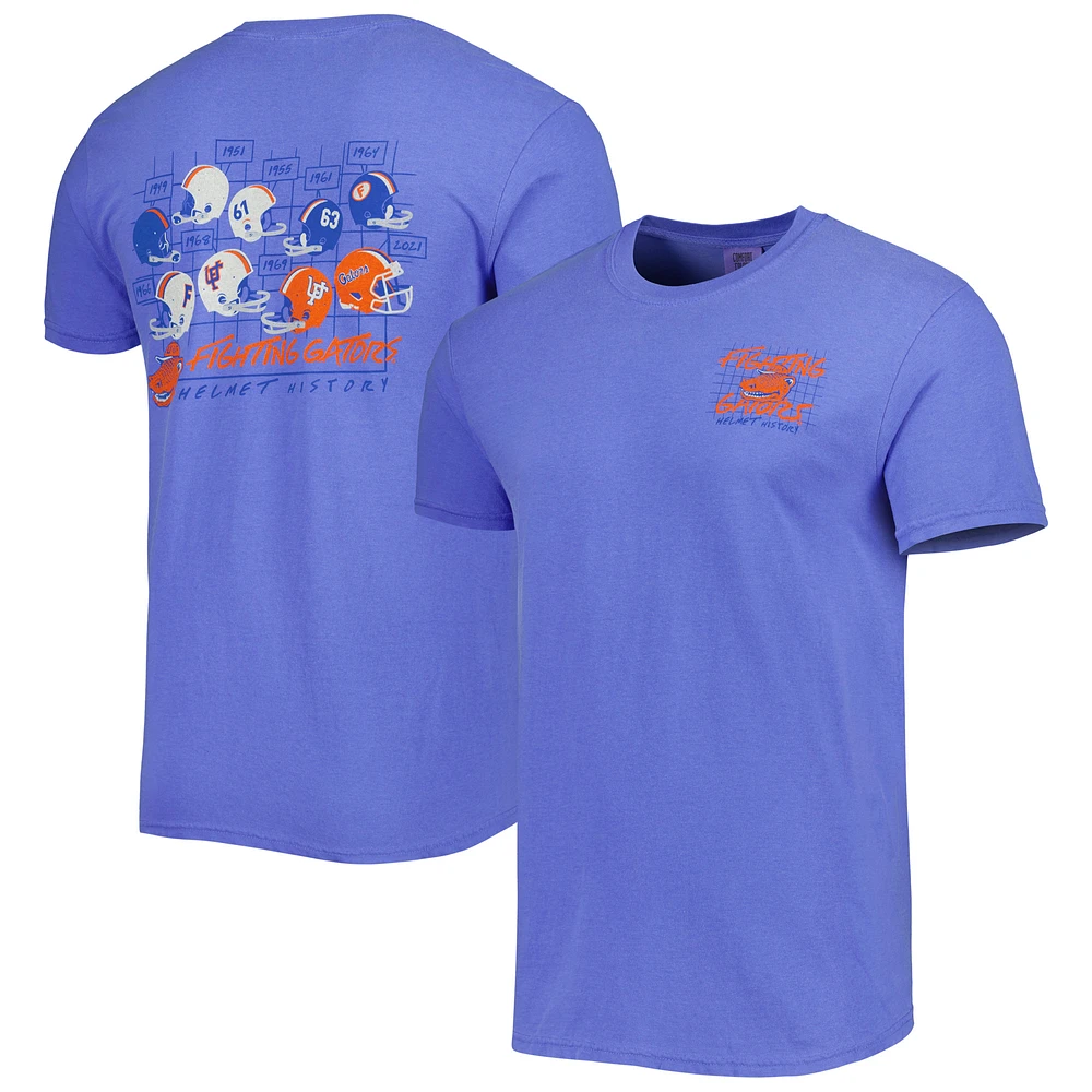 Men's Royal Florida Gators Vault Helmet History Comfort T-Shirt