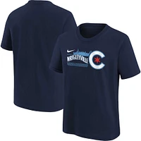 Youth Nike Navy Chicago Cubs 2023 City Connect Team T-Shirt