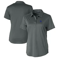 Women's Cutter & Buck Gray Air Force Falcons Prospect Textured Stretch Polo