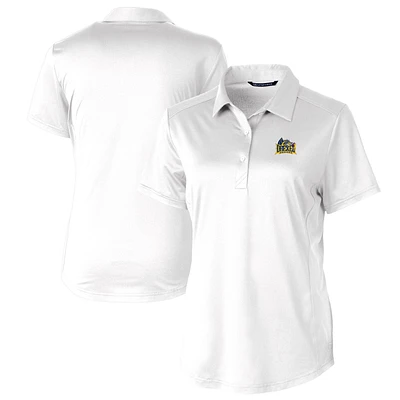 Women's Cutter & Buck White Drexel Dragons Prospect Textured Stretch Polo