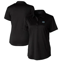 Women's Cutter & Buck Black Florida Gators Prospect Textured Stretch Polo