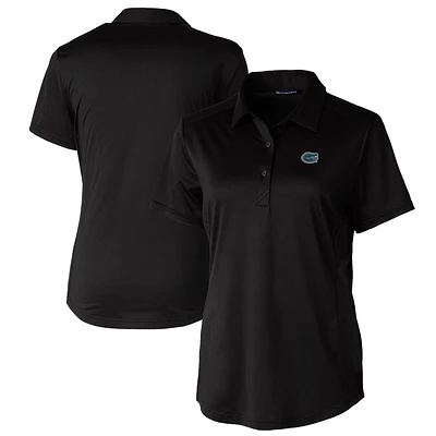 Women's Cutter & Buck Black Florida Gators Prospect Textured Stretch Polo
