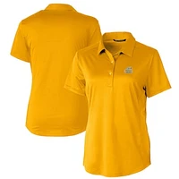 Women's Cutter & Buck Gold George Mason Patriots Prospect Textured Stretch Polo