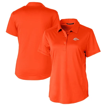 Women's Cutter & Buck Orange Pepperdine Waves Prospect Textured Stretch Polo
