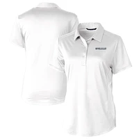 Women's Cutter & Buck White Spelman College Jaguars Prospect Textured Stretch Polo
