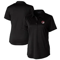 Women's Cutter & Buck Black Winston-Salem State Rams Prospect Textured Stretch Polo