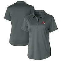 Women's Cutter & Buck Gray Winston-Salem State Rams Prospect Textured Stretch Polo