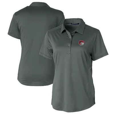 Women's Cutter & Buck Gray Winston-Salem State Rams Prospect Textured Stretch Polo