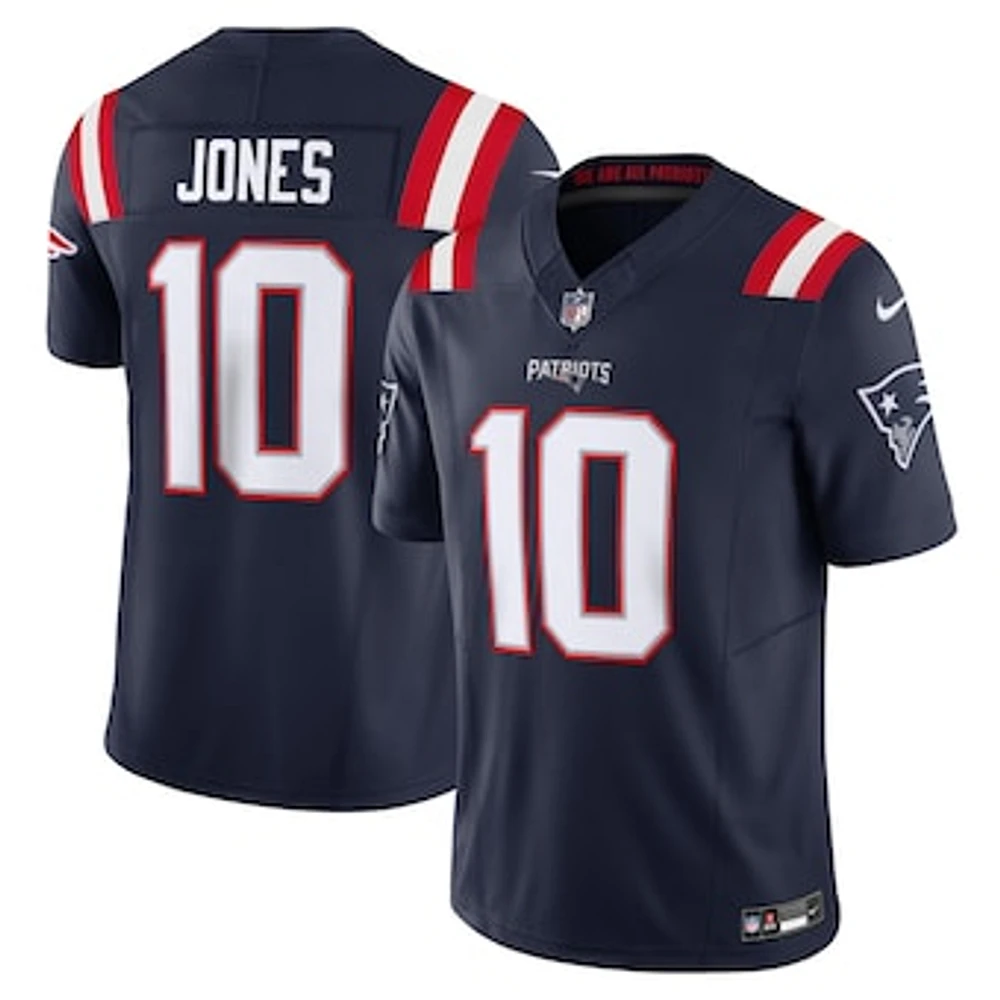 Men's Nike Mac Jones Navy New England Patriots Vapor F.U.S.E. Limited Jersey