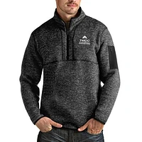 Men's Antigua Heathered Truckee Meadows Community College Fortune Quarter-Zip Jacket