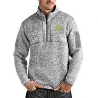Men's Antigua Heathered Truckee Meadows Community College Fortune Quarter-Zip Jacket
