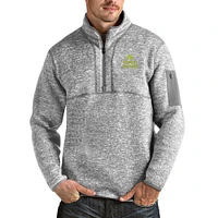 Men's Antigua Heathered Truckee Meadows Community College Fortune Quarter-Zip Jacket