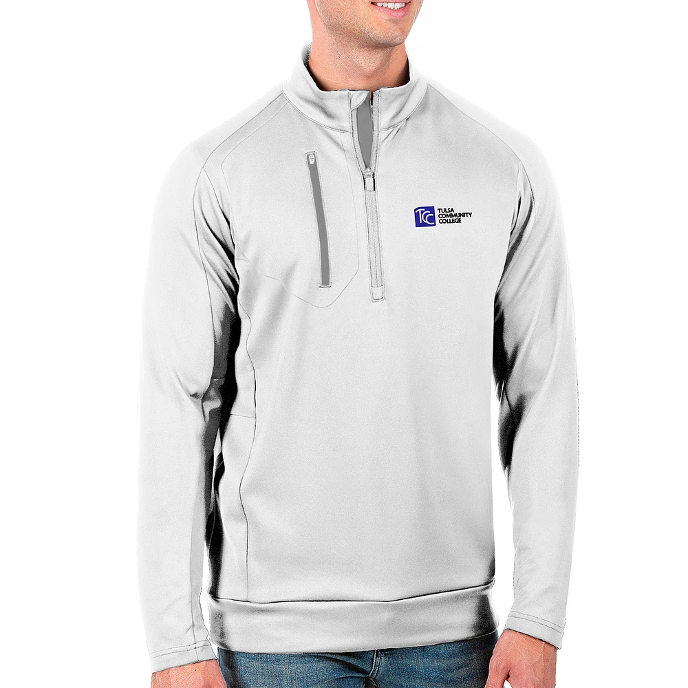 Men's Antigua Tulsa Community College Generation Quarter-Zip Pullover Top