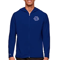 Men's Antigua Royal North Georgia Nighthawks Legacy Full-Zip Hoodie
