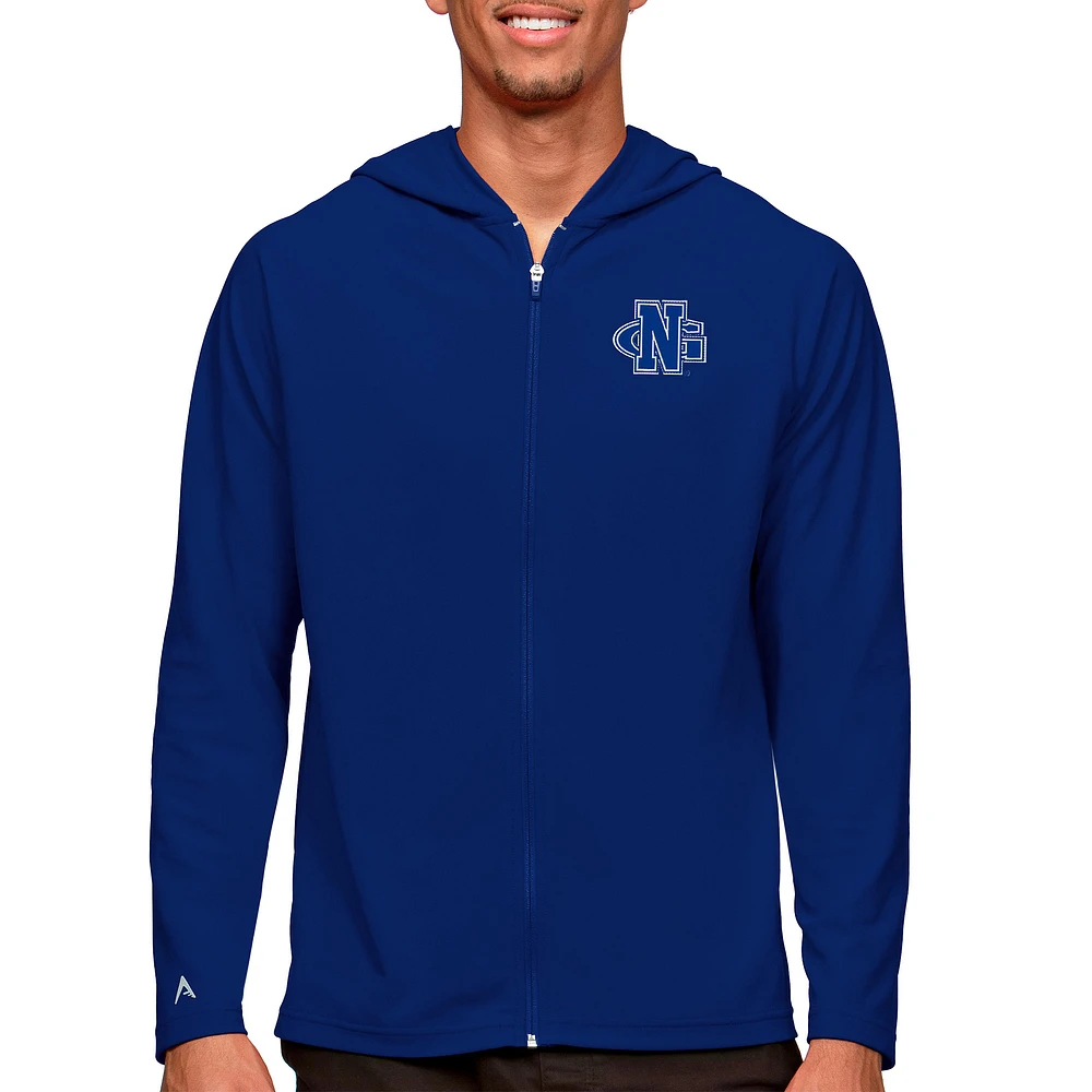 Men's Antigua Royal North Georgia Nighthawks Legacy Full-Zip Hoodie