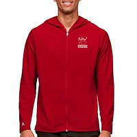 Men's Antigua Red Northwest-Shoals Community College Legacy Full-Zip Hoodie