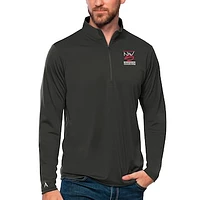 Men's Antigua Charcoal Northwest-Shoals Community College Tribute Quarter-Zip Pullover Top