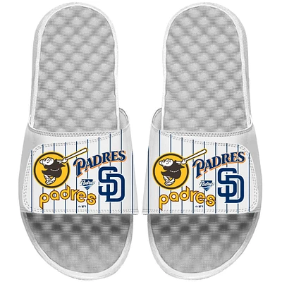 Men's ISlide White San Diego Padres Collage Slide Sandals