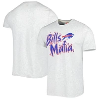 Men's Homage Ash Buffalo Bills Mafia Hyper Local Tri-Blend T-Shirt