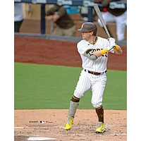Jake Cronenworth San Diego Padres Unsigned Prepares to Bat White Jersey Photograph