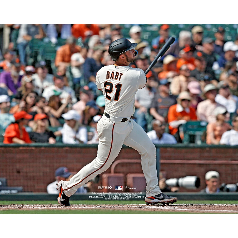 Joey Bart San Francisco Giants Unsigned Follows Through on Swing Photograph