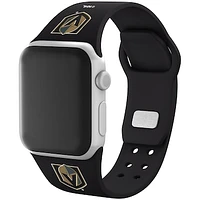 Black Vegas Golden Knights Silicone Apple Watch Band