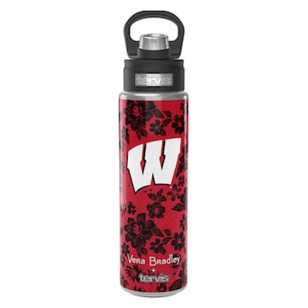 Vera Bradley x Tervis Wisconsin Badgers 24oz. Wide Mouth Bottle with Deluxe Lid