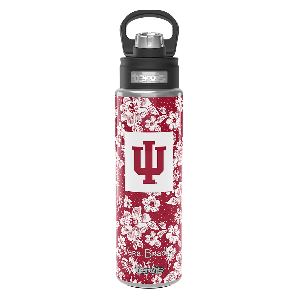 Vera Bradley x Tervis Indiana Hoosiers 24oz. Wide Mouth Bottle with Deluxe Lid