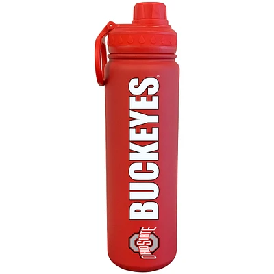Scarlet Ohio State Buckeyes 24oz. Logo Stainless Sport Bottle