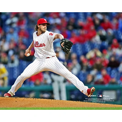 Aaron Nola Philadelphia Phillies Unsigned Pitching Photograph
