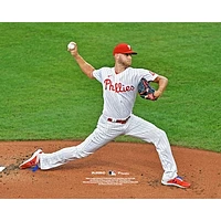 Zack Wheeler Philadelphia Phillies Unsigned Delivers First Inning Pitch Photograph
