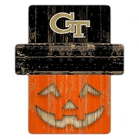 GA Tech Yellow Jackets 12" x 12" Jack-O-Lantern Display