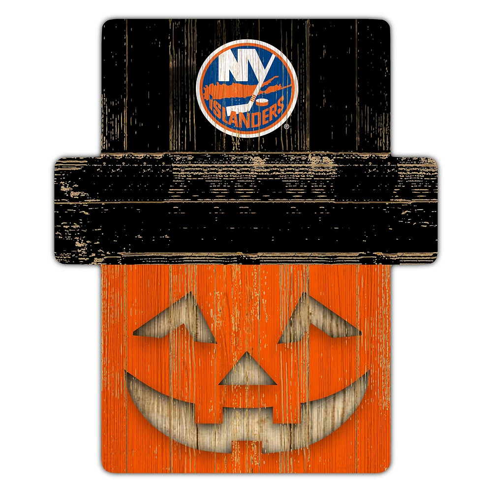 New York Islanders 12" x 12" Jack-O-Lantern Display