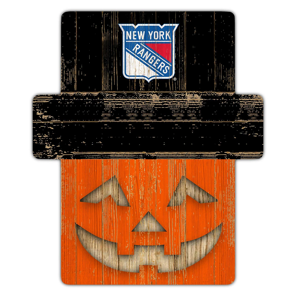 New York Rangers 12" x 12" Jack-O-Lantern Display