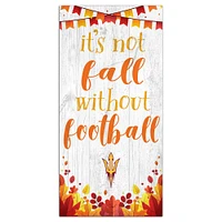White Arizona State Sun Devils 6'' x 12'' Not Fall Without Football Sign