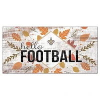 New Orleans Saints 6'' x 12'' Hello Football Wall Art