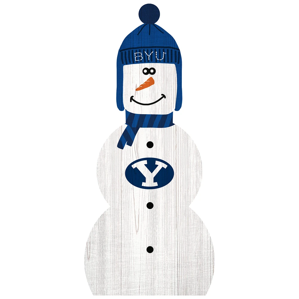 BYU Cougars 31'' Snowman Leaner