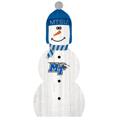 MTSU Blue Raiders 31'' Snowman Leaner