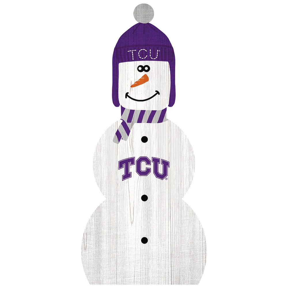 TCU Horned Frogs 31'' Snowman Leaner