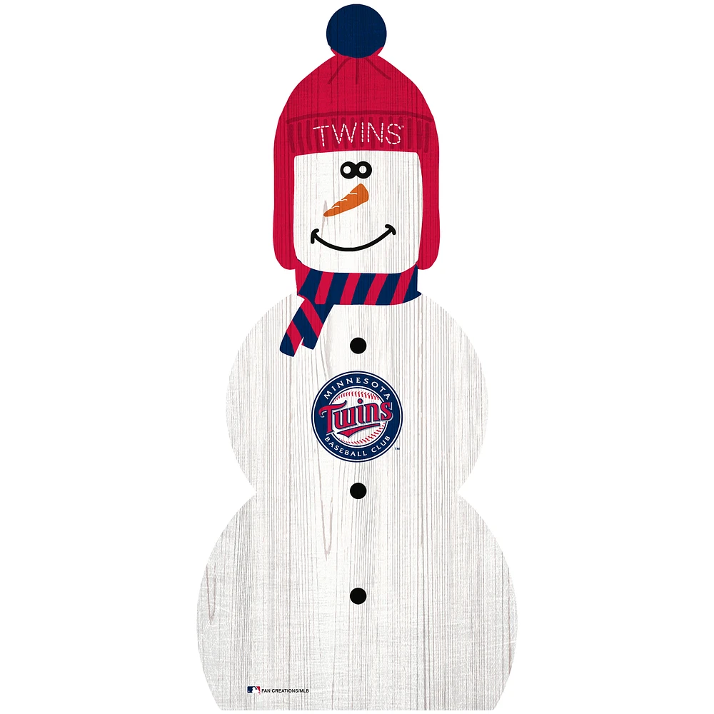 Minnesota Twins 31'' Snowman Leaner