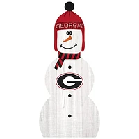 Georgia Bulldogs 31'' Snowman Leaner