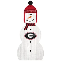 Georgia Bulldogs 31'' Snowman Leaner