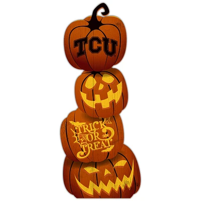 TCU Horned Frogs 31'' Pumpkin Leaner