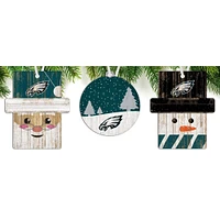Philadelphia Eagles 3-Pack Ornament Set