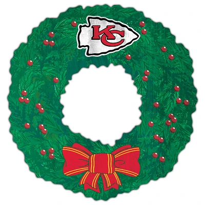 Kansas City Chiefs 16'' Team Wreath Sign