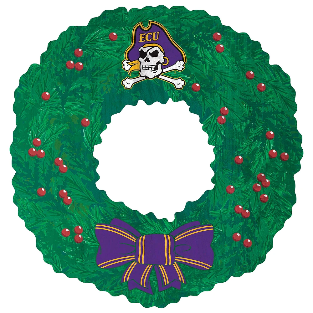 ECU Pirates 16'' Team Wreath Sign