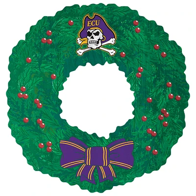 ECU Pirates 16'' Team Wreath Sign