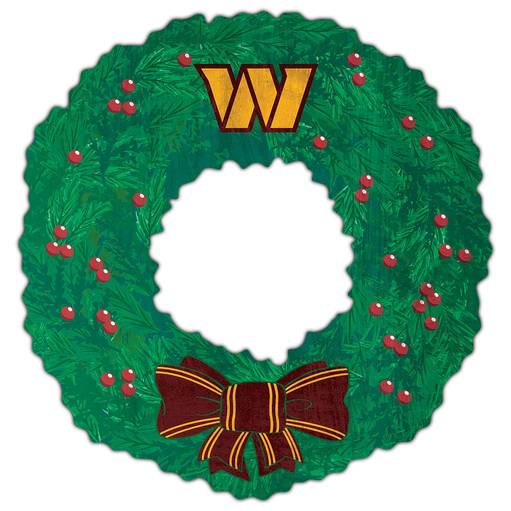 Washington Commanders 16'' Team Wreath Sign